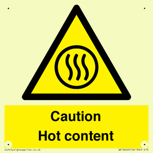 WK12642: Caution Hot content