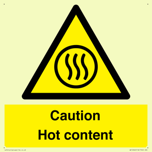 WK12642: Caution Hot content