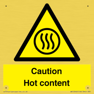 WK12642: Caution Hot content