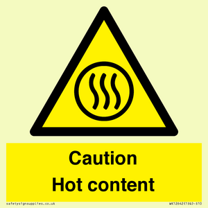 WK12642: Caution Hot content