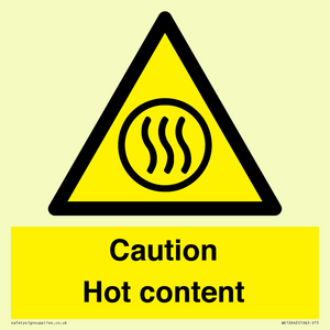 WK12642: Caution Hot content