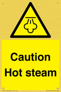 WK12644: Caution Hot steam