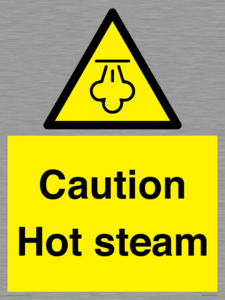 WK12644: Caution Hot steam