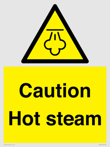 WK12644: Caution Hot steam