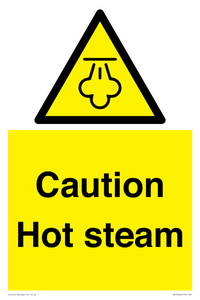 WK12644: Caution Hot steam