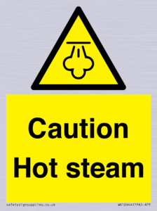 WK12644: Caution Hot steam