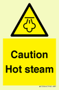 WK12644: Caution Hot steam