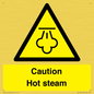 WK12644: Caution Hot steam