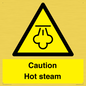 WK12644: Caution Hot steam