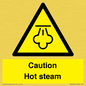 WK12644: Caution Hot steam