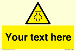 WK12668: Custom Warning: Hot steam