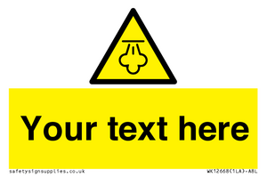 WK12668: Custom Warning: Hot steam