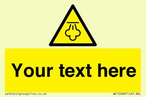 WK12668: Custom Warning: Hot steam