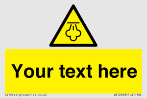 WK12668: Custom Warning: Hot steam