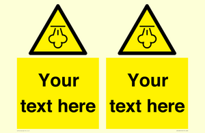 WK12668: Custom Warning: Hot steam