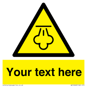 WK12668: Custom Warning: Hot steam