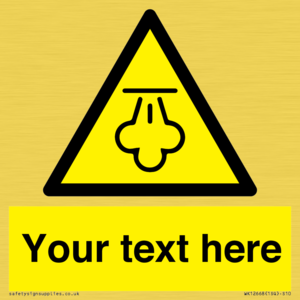 WK12668: Custom Warning: Hot steam