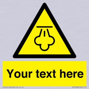 WK12668: Custom Warning: Hot steam