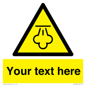 WK12668: Custom Warning: Hot steam