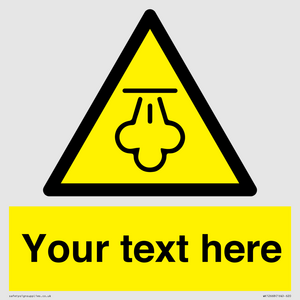 WK12668: Custom Warning: Hot steam