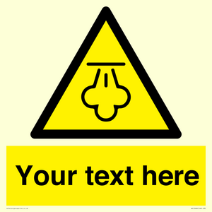 WK12668: Custom Warning: Hot steam