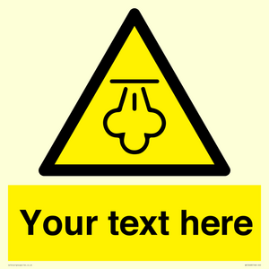 WK12668: Custom Warning: Hot steam