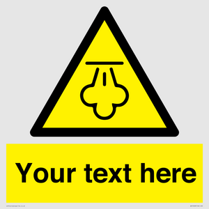 WK12668: Custom Warning: Hot steam
