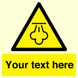 WK12668: Custom Warning: Hot steam
