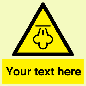 WK12668: Custom Warning: Hot steam
