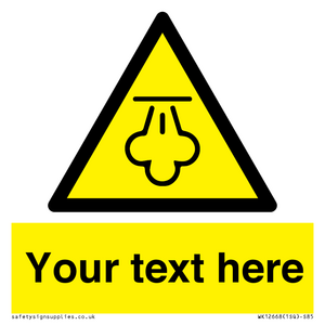 WK12668: Custom Warning: Hot steam