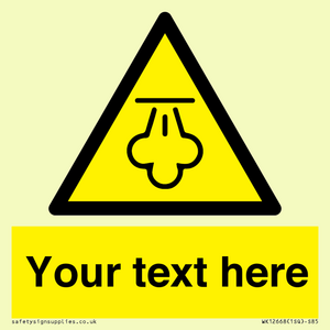 WK12668: Custom Warning: Hot steam