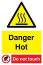 WK131: danger hot do not touch
