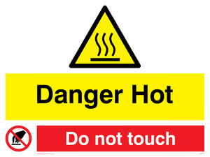 WK131: danger hot do not touch