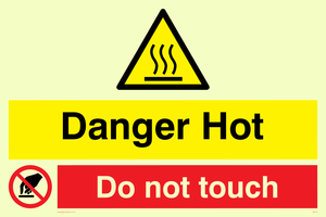 WK131: danger hot do not touch