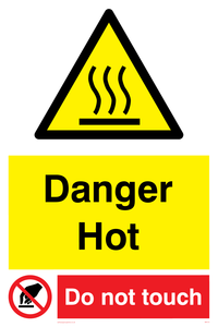 WK131: danger hot do not touch