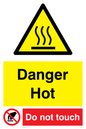 WK131: danger hot do not touch