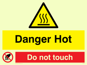 WK131: danger hot do not touch