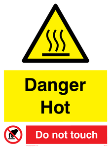 WK131: danger hot do not touch