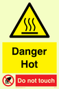 WK131: danger hot do not touch