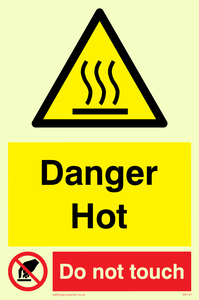 WK131: danger hot do not touch