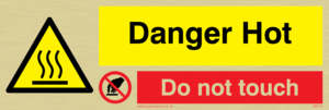 WK131: danger hot do not touch