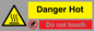 WK131: danger hot do not touch