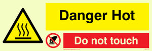 WK131: danger hot do not touch