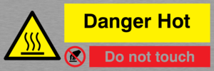 WK131: danger hot do not touch
