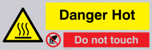 WK131: danger hot do not touch