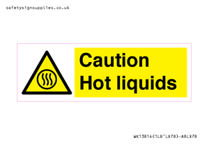 WK13814: Caution hot liquids