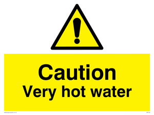 WK150: caution very hot water