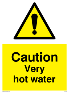 WK150: caution very hot water