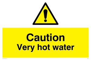 WK150: caution very hot water