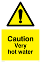 WK150: caution very hot water